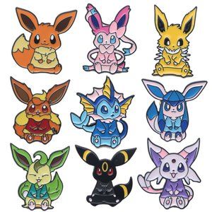 Pokemon Eeveelution (Eevee Evolution) Pin Set